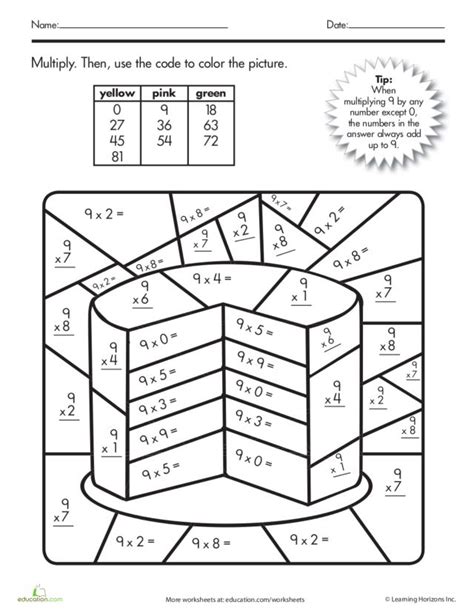 printable math coloring worksheets   grade coloring pages
