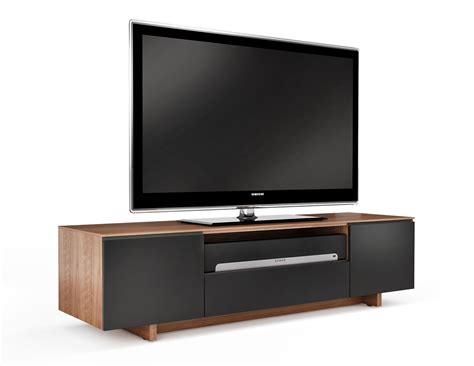 nora  bdi walnut modern tv cabinet sonos