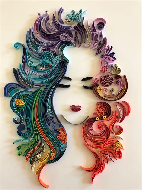 colorful paper quilling art  diy crafts
