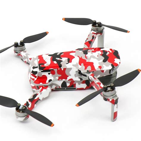 wrap skin decal stickers red camo dji mini se drone accessories australia