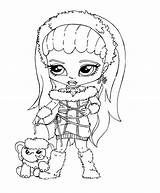 Monster High Coloring Pages Baby Catty Noir Einstein Albert Abbey Getdrawings Getcolorings Colouring Printable Popular Print sketch template
