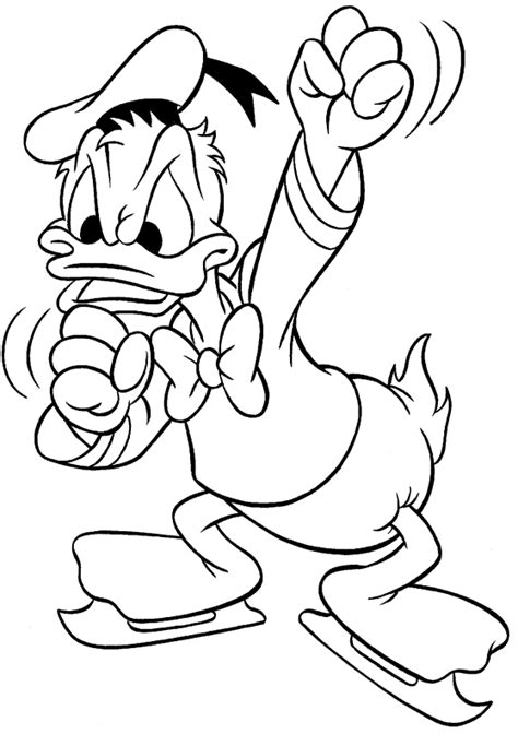 printable donald duck coloring pages  kids