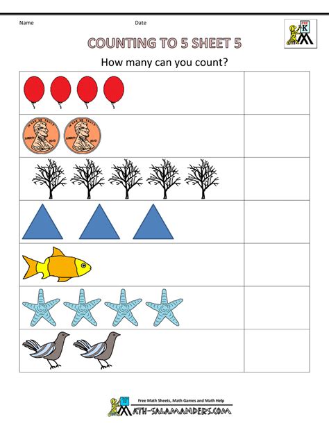 preschool counting worksheets counting worksheet