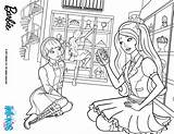 Barbie Charm Coloring Princess Pages School Blair Her sketch template