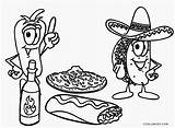Essen Cool2bkids Unhealthy Gesicht Mexicaine Nourriture Getdrawings Ausdrucken sketch template