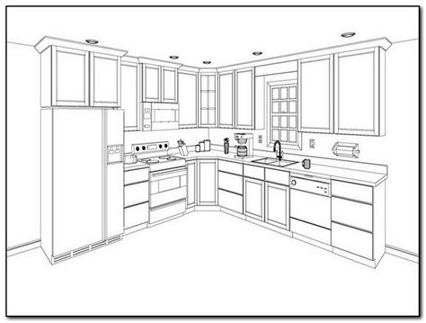 kitchen design drawing  getdrawings