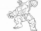 Hulk Drawing Coloring Getdrawings Easy sketch template