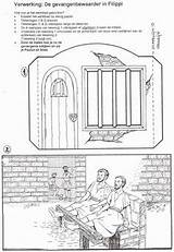 Paul Silas Manualidades Dominical Acts Biblia Apostoles Biblicas Paulus Religionsunterricht Saul Journeys Apostles Jesus Travels Earthquake Gefängnis sketch template