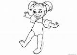 Pages Baylee Coloring Jae Cute Girl Printable Kids sketch template