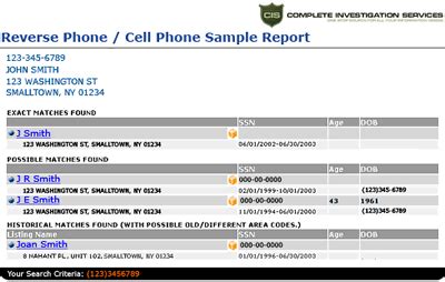 reverse cell phone directory search  lookup tools