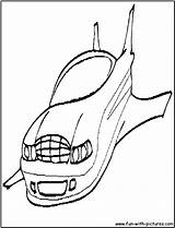 Flying Car Template Coloring sketch template