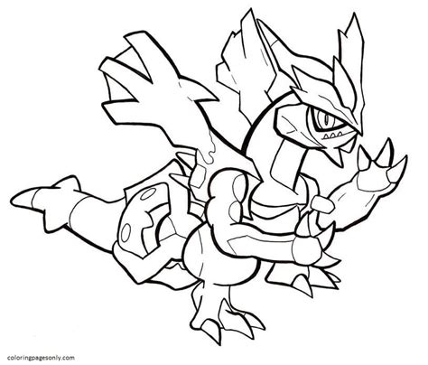 pokemon kyurem pages coloring pages