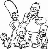 Coloring Pages Simpson Simpsons Cartoon Wecoloringpage sketch template