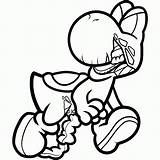 Coloring Mario Pages Yoshi Super Zombie Library Clipart sketch template
