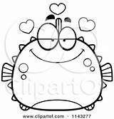 Clipart Chubby Infatuated Blowfish Cartoon Cory Thoman Vector Outlined Coloring Royalty Fishes Blow 2021 sketch template