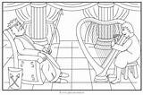 Saul Verschillen Zoek Koning Harp Speelt Knutselen Bijbel Kleurplaat Gelovenisleuk Raadsels Kiezen Arpa sketch template