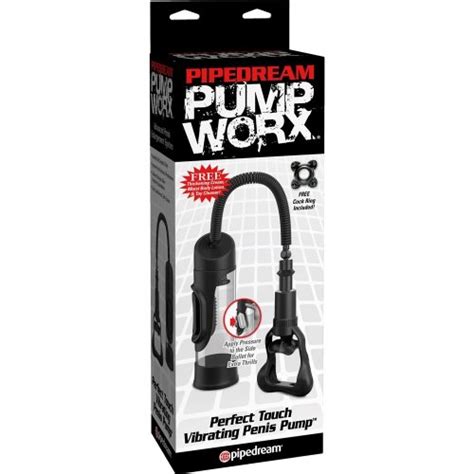 pump worx perfect touch vibrating penis pump sex toys and adult