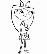 Phineas Ferb Isabella Coll sketch template