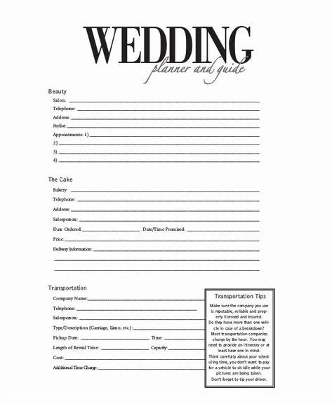 wedding plan template    wedding planner printables