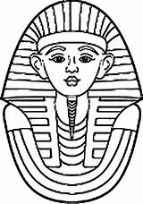 Coloring Drawing Egyptian Pharaoh Cleopatra Printable Egypt Ancient Pages Tomb Sarcophagus King Tut Drawings Kid Colouring Color Sheets Kids Getdrawings sketch template