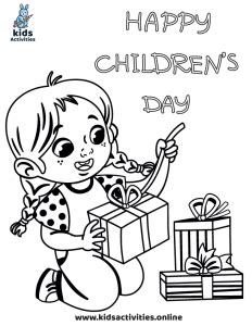 printable childrens day colouring activities  kids activities