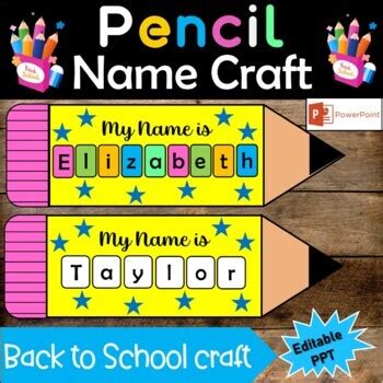 pencil  craft   school activities kindergarten preschool