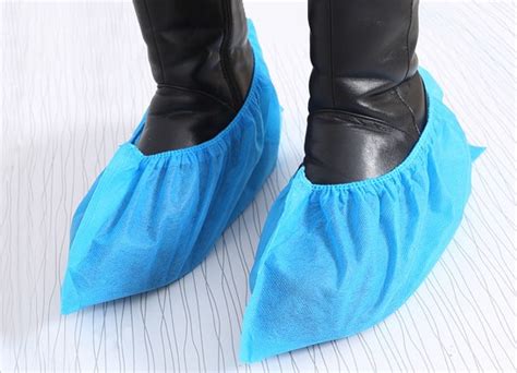 clean storm elastic ban disposable shoe cover blue xl  botties