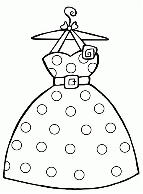 dress coloring pages    clipartmag