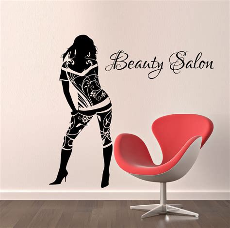 Beauty Salon Vinyl Wall Decal Sexy Girl Fashion Woman Beauty Spar Nail