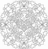 Coloring Pages Mandala Heart Dover Publications Rose Flower Adults Drawing Mandalas Printable Hearts Doverpublications Book Welcome Color Sample Adult Colouring sketch template