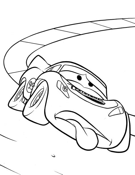 mcqueen  tired coloring page  printable coloring pages  kids