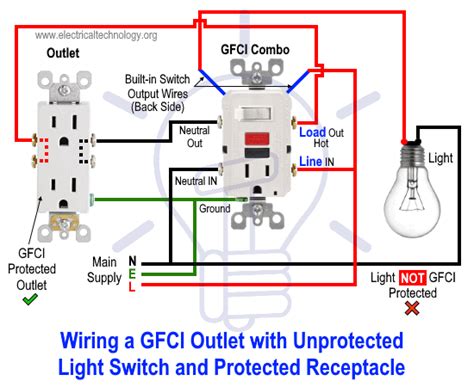 wiring multiple gfci schematic   install  troubleshoot gfci wiring diagrams