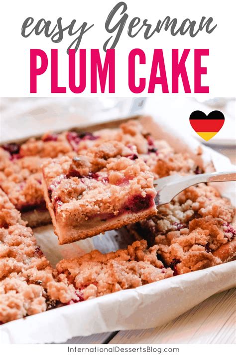 easy german plum cake international desserts blog recipes
