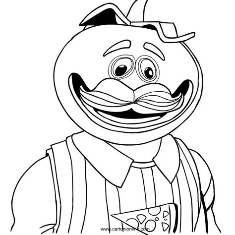 fortnite tomato skin coloring page coloring pages