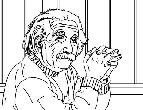 coloring page world albert einstein landscape  coloring pages