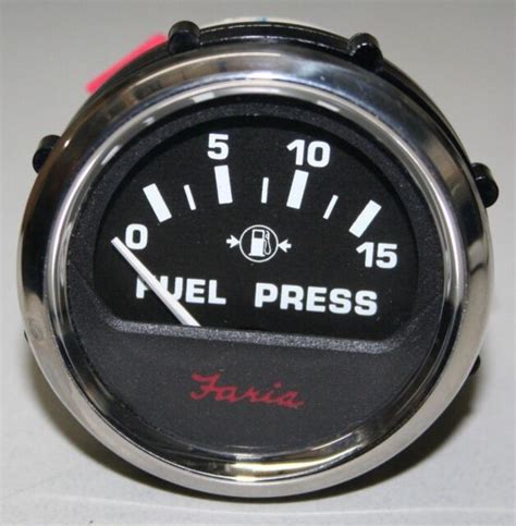 faria fuel pressure gauge gp ebay