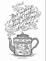 Austen Jane Coloring Book Tea Darcy Doodle Lets Mr Adult Elliot Persuasion Anne sketch template