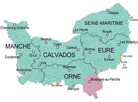 guide   departments  normandie  french regions
