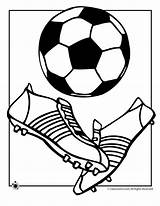 Soccer Coloring Ball Pages Print sketch template