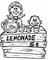 Lemonade Limonada Puesto Colorear Kolorowanki Lemoniada Cytryna Drinks Dzieci Vender Seahorse Desastre Dibujospedia Siguiente sketch template