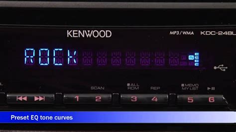 kenwood kdc  cd receiver display  controls demo crutchfield video youtube
