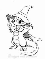 Dragon Coloring Pages Cute Dragons Magic Drawing Deviantart Dragonsandbeasties Choose Board Cartoon sketch template