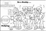 Bullying Anti Coloring Pages Stop Children Kind Sheets Others Message Printable Coloringpagesfortoddlers Choose Board sketch template