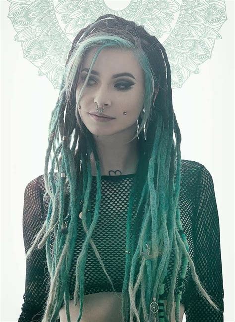 pin by † † brian † † on † goth punk emo † dreadlocks girl