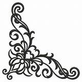 Scroll Corner Designs Clipart Embroidery Patterns Scrolls Fancy Clip Cliparts Border Scrollwork Work Ace Library Pic Paper Wood Use Carving sketch template