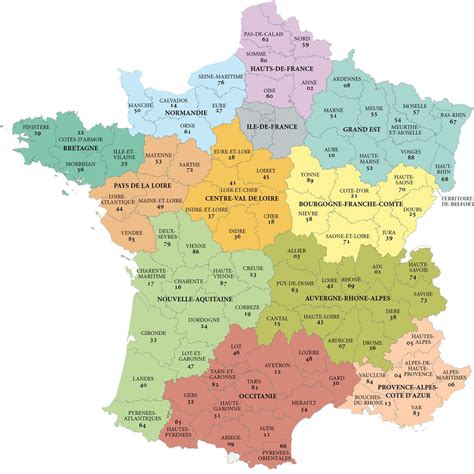 regions  france   map  map   world riset