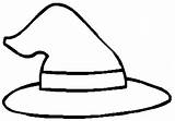 Hat Witch Coloring Template Pages sketch template