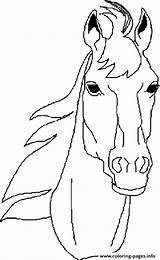 Head Coloring Pages Horse Horses Printable Heads Drawing Color Drawings Print Getdrawings Info sketch template