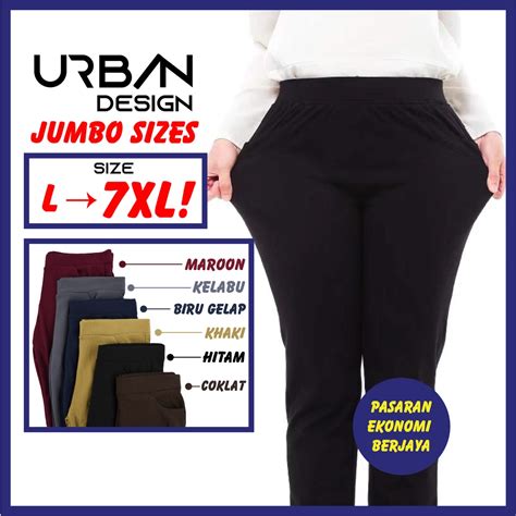 seluar slek wanita jumbo size   slim fit slack pants women urban