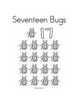 Bugs Seventeen Coloring Change Template sketch template